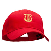 Lyre Embroidered Low Profile Cap - Red OSFM