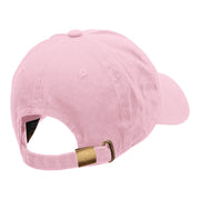 Happy Cat Embroidered Cotton Twill Washed Cap