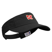 Mario DK Donkey Embroidered Pro Style Cotton Twill Washed Visor - Black OSFM