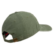 U.S. Army 29th Infantry Brigade Combat Team Embroidered Washed Solid Pigment Dyed Cotton Twill Brass Buckle Cap - Olive OSFM