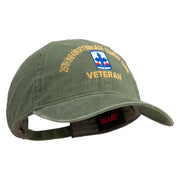U.S. Army 29th Infantry Brigade Combat Team Embroidered Washed Solid Pigment Dyed Cotton Twill Brass Buckle Cap - Olive OSFM