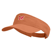 Mario DK Donkey Embroidered Pro Style Cotton Twill Washed Visor - Orange OSFM