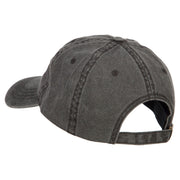 Veteran Flag Embroidered Washed Cap