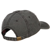 Veteran Flag Embroidered Washed Cap