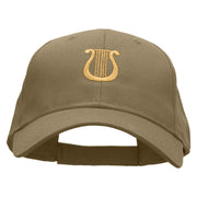 Lyre Embroidered Low Profile Cap - Khaki OSFM