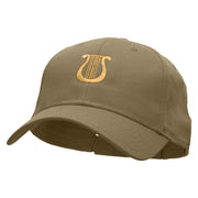 Lyre Embroidered Low Profile Cap - Khaki OSFM