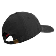 U.S. Army 29th Infantry Brigade Combat Team Embroidered Washed Solid Pigment Dyed Cotton Twill Brass Buckle Cap - Black OSFM