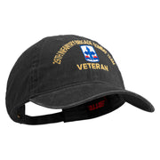 U.S. Army 29th Infantry Brigade Combat Team Embroidered Washed Solid Pigment Dyed Cotton Twill Brass Buckle Cap - Black OSFM