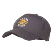 US Navy Retired Circle Symbol Embroidered Cap