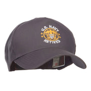 US Navy Retired Circle Symbol Embroidered Cap