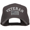 Veteran Silver Flag Embroidered Twill Cap