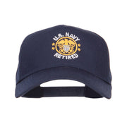 US Navy Retired Circle Symbol Embroidered Cap