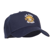 US Navy Retired Circle Symbol Embroidered Cap