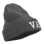 VA Virginia State Embroidered Long Beanie