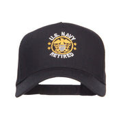 US Navy Retired Circle Symbol Embroidered Cap