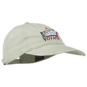 Bon Voyage Ship Embroidered Washed Cap