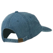 Bon Voyage Ship Embroidered Washed Cap