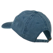 Virginia State Map Embroidered Washed Cotton Cap