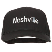 Nashville Embroidered Solid Cotton Pro Style Cap