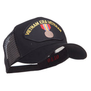 Vietnam ERA Veteran Patched Mesh Cap