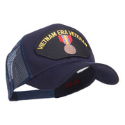 Vietnam ERA Veteran Patched Mesh Cap