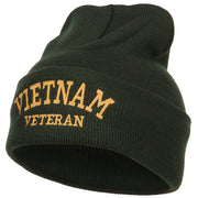 Vietnam Veteran Embroidered Long Beanie