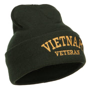 Vietnam Veteran Embroidered Long Beanie