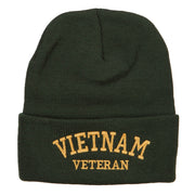 Vietnam Veteran Embroidered Long Beanie