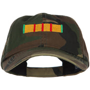 Vietnam Campaign Ribbon Embroidered Enzyme Camo Cap