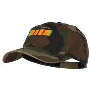 Vietnam Campaign Ribbon Embroidered Enzyme Camo Cap