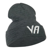 State VA Embroidered Long Beanie