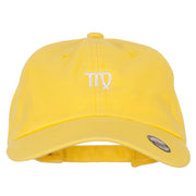 Virgo Zodiac Sign Embroidered Unstructured Cap