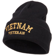 Vietnam Veteran Embroidered Long Beanie