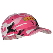 Vietnam Campaign Ribbon Embroidered Enzyme Camo Cap