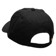 Cheese Embroidered Unstructured Cotton Twill Washed Cap - Black OSFM