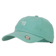 Virgo Zodiac Sign Embroidered Unstructured Cap