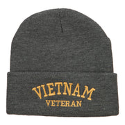 Vietnam Veteran Embroidered Long Beanie