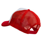 Mario Baby Bowser Embroidered Summer Foam Mesh Trucker Cap - Red-White OSFM