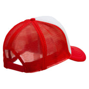 Mario Baby Bowser Embroidered Summer Foam Mesh Trucker Cap - Red-White OSFM