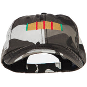 Vietnam Campaign Ribbon Embroidered Enzyme Camo Cap