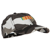 Vietnam Campaign Ribbon Embroidered Enzyme Camo Cap