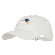 Virginia Dogwood with Map Embroidered Unstructured Washed Cap