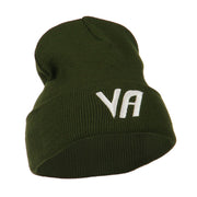 State VA Embroidered Long Beanie