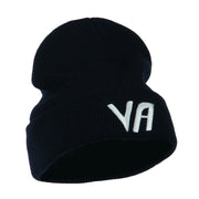 State VA Embroidered Long Beanie