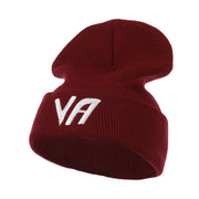 State VA Embroidered Long Beanie