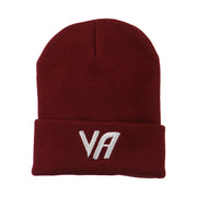 State VA Embroidered Long Beanie