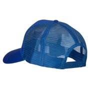 Fishing Grampy Embroidered Solid Cotton Mesh Pro Cap