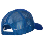 Fishing Grampy Embroidered Solid Cotton Mesh Pro Cap