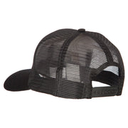 Fishing Grampy Embroidered Solid Cotton Mesh Pro Cap