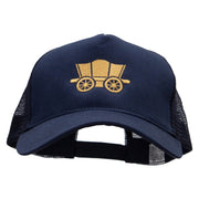 Classic Wagon New Big Size Trucker Mesh Cap - Navy OSFM